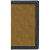  Custom 2 Tone Vinyl Cover Weekly Planner / 2 Color Insert w/ Map - Almond beige with Black -Front View