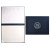 Custom Turned Edge Diploma Holder (Portrait style) - Navy Blue