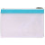 Custom The Pearl Tote Cosmetic Bag - Pearl White/Sky Blue