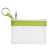 Custom Tropical Pearl Zip Purse - Lime Green/Pearl White