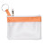 Custom Tropical Pearl Zip Purse - Orange/Pearl White