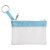 Custom Tropical Pearl Zip Purse - Sky Blue/Pearl White