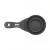 Custom Collapsible Pet Food Scoop & Clip - Black Closed View 