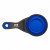 Custom Collapsible Pet Food Scoop & Clip - Closed Blue 