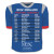Custom Football Schedule Team Jersey Magnet - Multicolor