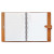 Custom Giuseppe Di Natale Refillable Leather Journal - Brown Open View 
