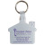 Custom House Key Ring - White