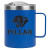 Custom 14 oz. Powder Coated Campfire Mug Copper Lining - Blue