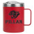 Custom 14 oz. Powder Coated Campfire Mug Copper Lining - Red