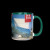 Custom Barcelona 11 oz Two Tone Mugs - Inner Handle color - Green