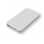 Custom UL Certified 10,000 mAh Power Bank - White - Back View