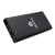Custom Fast Charging Power Bank with 3-in-1 Charging Cable Gift Set - Black with Gunmetal - Power Bank Side View