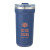 Custom Catone 20 oz Recycled Vacuum Tumbler with Slider Lid - Navy - Front View