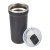 Custom Catone 20 oz Recycled Vacuum Tumbler with Slider Lid - Black - Open View