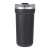 Custom Catone 20 oz Recycled Vacuum Tumbler with Slider Lid - Black - Back View
