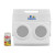 Custom Igloo Kooltunes 14 Qt Cooler - White Lifestyle View 