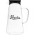 Custom 47.3 oz Brocca Glass Beverage Pitcher - Black Lid