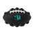 Custom Football Shape Push Pop Fidget Toy - Black