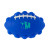 Custom Football Shape Push Pop Fidget Toy - Royal Blue