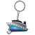 Custom Cruise Ship Keychain - Silver