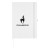Custom Reverie Recycled 7" x 10" Journal - White 