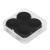 Custom MagGrip Silicone Fidget Magnets - Black Side View 