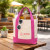 Custom Mini TJ Dual Pocket Canvas Tote - Pink Lifestyle View 