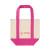 Custom Mini TJ Dual Pocket Canvas Tote - Pink