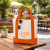 Custom Mini TJ Dual Pocket Canvas Tote - Orange Lifestyle View 