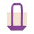 Custom Mini TJ Dual Pocket Canvas Tote - Purple 