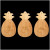 Custom Pineapple Bamboo Board - Natural