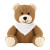 Custom 6" Barry Corduroy Bear with Bandana - Brown with Cream