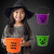 Custom Pumpkin Bucket with Handle 24CT - All Colors Lifestyle View