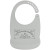 Custom Colored Silicone Baby Bib - Gray