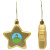 Custom Promotional Star Ornament - Custom Holiday Gifts - Gold