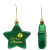 Custom Promotional Star Ornament - Custom Holiday Gifts - Green