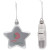 Custom Promotional Star Ornament - Custom Holiday Gifts - Silver