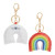 Custom Rainbow Leather Keychain - Rainbow
