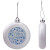 Custom Let It Snow Shatter-Resistant Flat Round Ornament - Pearl
