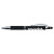 Custom HONEYBADGER Recycled Aluminum Pen with Textured Grip - Black