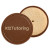 Custom Etched Round Chocolate Cookie