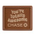 Custom Etched Rectangle Chocolate Cookie - Front View 