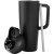 Custom 30 oz Owala Very Very Dark FreeSip Copper-Insulated Double-Wall Stainless Steel Travel Mug - Engraved - Open Cap View 