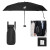 Custom 38" Arc Mini Telescopic Crossbody Umbrella With 100% rPET Canopy - Black