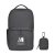 Custom Fletcher Recycled rPET Laptop Backpack & Mini Pouch Bag Charm Set - Black Sand