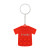 Custom Eco T-Shirt Sports Jersey Push Pop Bubble Keychain - Red