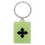 Custom Eco Silicone Glow in the Dark Keychains - Rectangle 