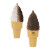 Custom Soft Serve Ice Cream Shape Stress Ball - Tan/Brown/White