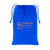 Custom Recycled Beach Towel in Pouch - Royal Blue