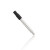 Custom Case with Retractable Straw and Brush - Silver Collapsed 